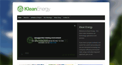 Desktop Screenshot of kleanenergy.com