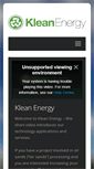 Mobile Screenshot of kleanenergy.com